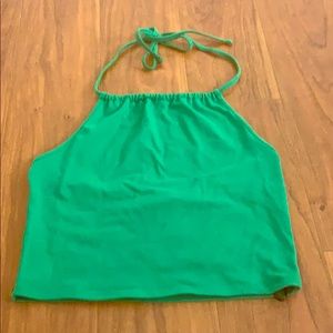 Green Halter top